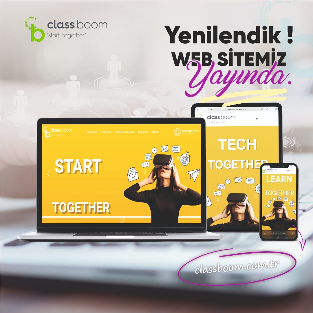 Kuluçka Merkezimiz <a href="/Class_Boom/">Classboom</a> web sitesi classboom.com.tr yeni yüzüyle yayında!