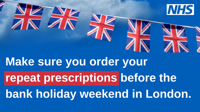 #Greenwich Remember to order your repeat prescriptions ahead of the Jubilee bank holiday weekend
Visit your GP surgery’s website or use the NHS app to order repeat prescriptions:
👉🏽 nhsapp.service.nhs.uk/login