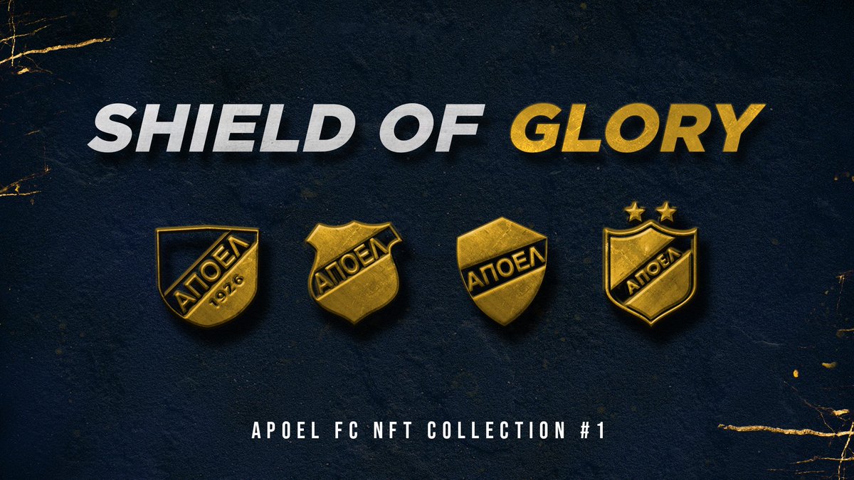 APOEL FC (@apoelfcofficial) on Twitter photo Η Ασπίδα της δόξας / #ShieldOfGlory #NFT #APOELFC Collection
ℹ️ bit.ly/38yIlwM
<a href="/TheFutbolApp/">TheFutbolApp TFA</a> #Pioneeringanewera #TFA #NFT #TrophyEmblemCollectionSeriesbyTFA #APOELFCNFTCollection1 Η Ασπίδα της δόξας / #ShieldOfGlory #NFT #APOELFC Collection
ℹ️ bit.ly/38yIlwM
<a href="/TheFutbolApp/">TheFutbolApp TFA</a> #Pioneeringanewera #TFA #NFT #TrophyEmblemCollectionSeriesbyTFA #APOELFCNFTCollection1