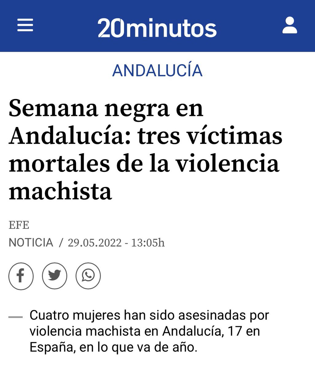 carlagaleote's tweet photo. Otra semana repleta de casos aislados, supongo. 

4 mujeres asesinadas por violencia de género en la última semana. https://t.co/GPaCO1GokI