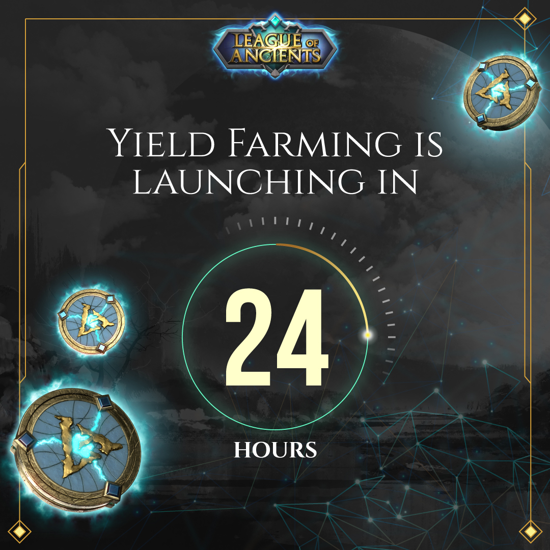 LOAOfficialMOBA's tweet photo. The countdown begins! Yield Farming is launching in 24 hours.
Prepare to stake, earn and compound $LOA tokens.

Bookmark https://t.co/qUs5Sds4DY and set your alarms ⏰

#LeagueofAncients #Metaverse #PlayToEarn #FreeToPlay https://t.co/kBd7VL9Z7M