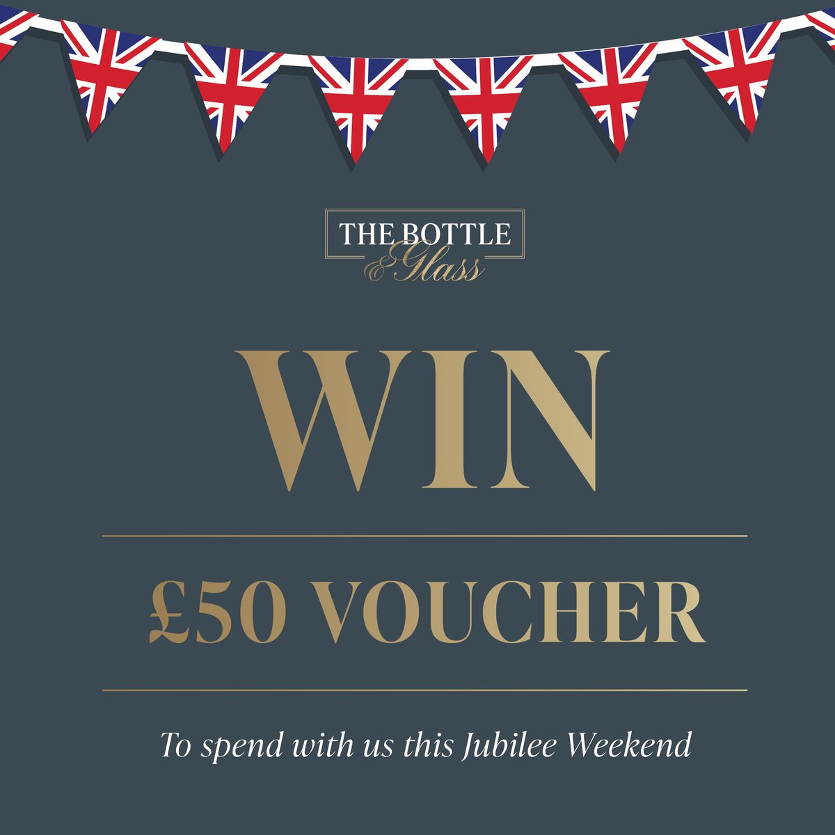 Win a FREE day/night out to celebrate the Queen's Jubilee! 🌞🇬🇧

One lucky winner will get a £50 voucher to spend with us this weekend (valid 2nd - 5th Jun) 💸

To enter:
🥂 Follow us
🥂 RT
🥂 Like this post

Winner drawn on 2nd Jun at 11am! GOOD LUCK 🤞
(bit.ly/3wYTNes)