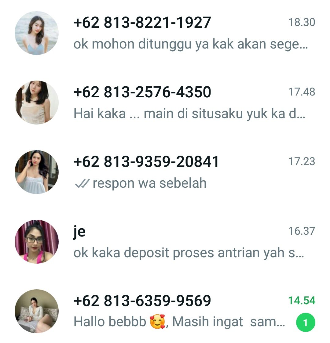 sebenernya cewe aku banyak