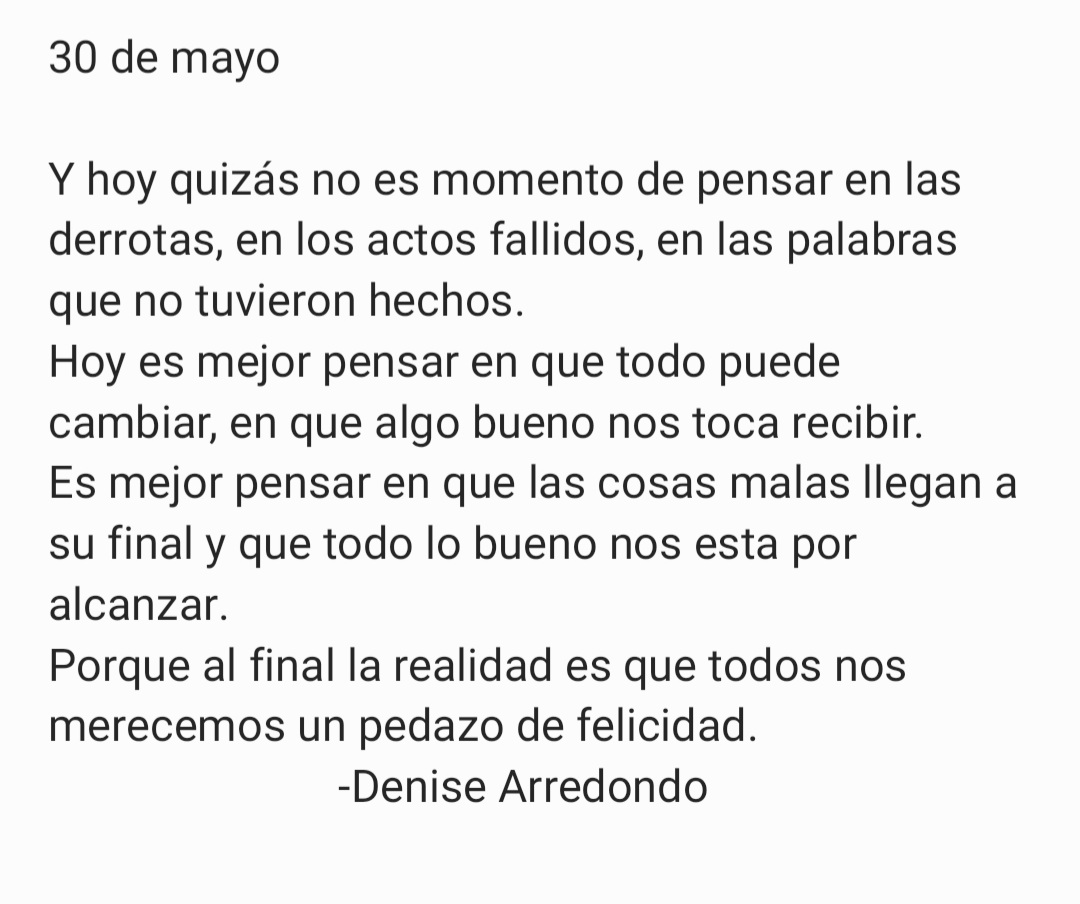 30 de mayo. 🍃