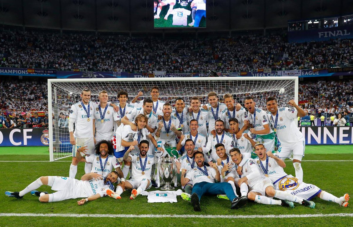 Enhorabuena a la familia del <a href="/realmadrid/">Real Madrid C.F.</a> 🏆 Buenos recuerdos, nos vemos la próxima temporada en la <a href="/ChampionsLeague/">UEFA Champions League</a> 🔜 #UCL #TBT