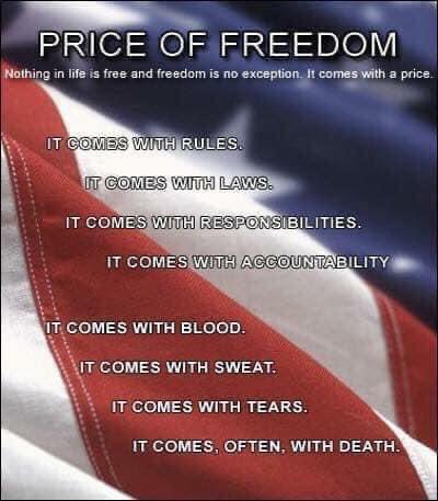 The Price of Freedom 🙏🏻❤️🇺🇸
