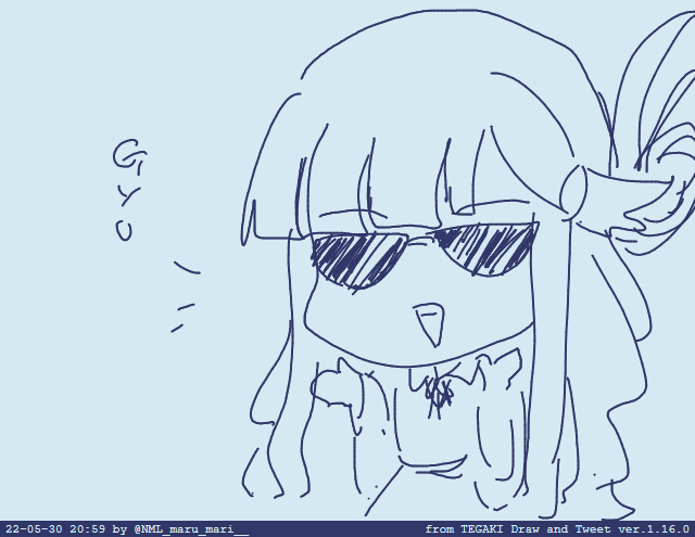 🕶🐟 #tegaki_dt 