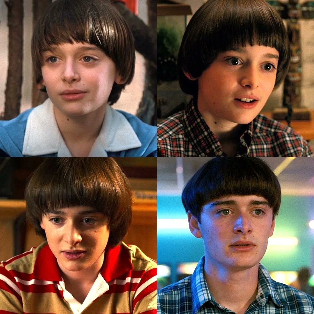 Nell is writing 📝 on X: Will Byers never cut his hair. His head only  grew. / X