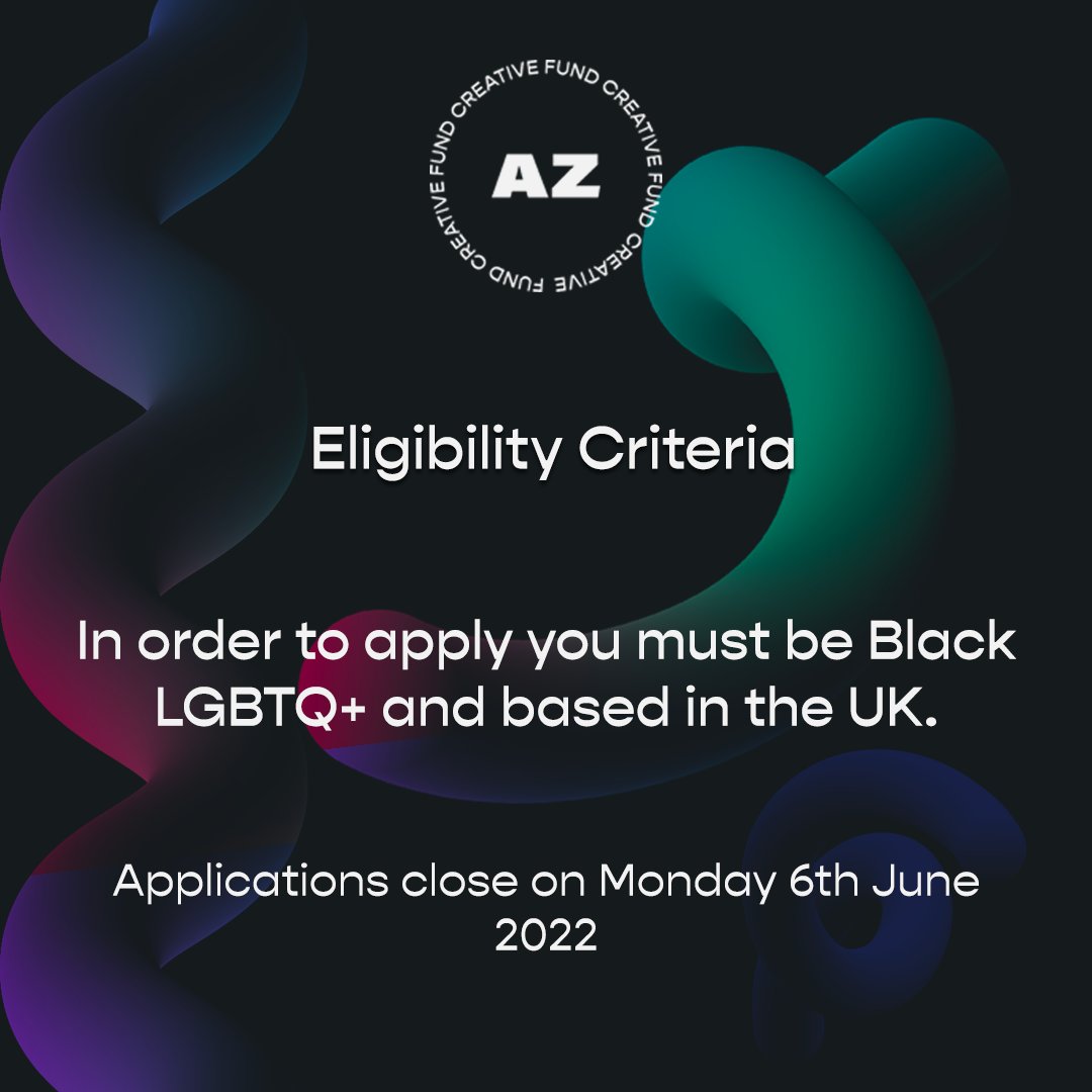 azmaguk's tweet photo. ***DEADLINE EXTENDED***

You now have until Monday 6th June 2022 to apply for our Creative Fund- for more information check the slides and apply via the link below ⬇️

https://t.co/nhC1Xke9pd

#azmaguk #qtibpoc #creativefund #azcreativefund https://t.co/1ueTHuPvI6