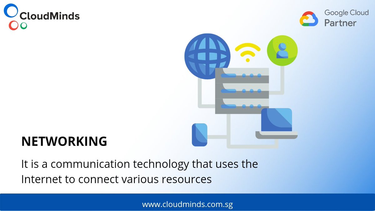 CloudMindsSG's tweet image. In a cloud service, obtain networking services for configuring and managing the underlying network. 
#GoogleCloud #GoogleCloudPlatform #googlecloudplatformservices #cloudminds #cloudmindsservices #cloudcomputingservices #Microsoftazure #BigData #storage #networking #security #AWS
