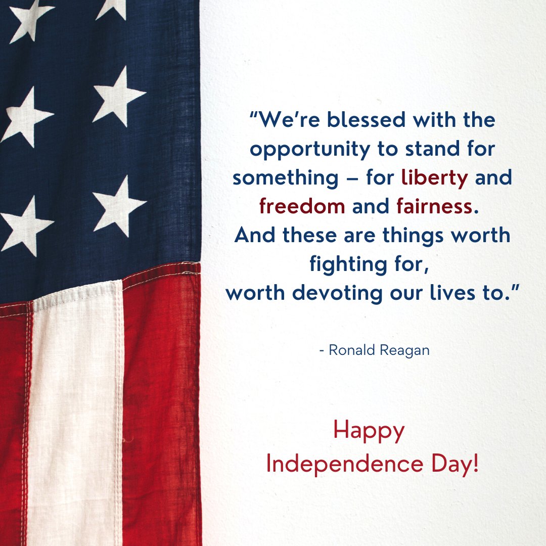 “We’re blessed with the opportunity to stand for something – for liberty and freedom and fairness.  And these are things worth fighting for, worth devoting our lives to.”

— Ronald Reagan

Courtesy of MobileHelp COO, Mr. Dennis Boyle