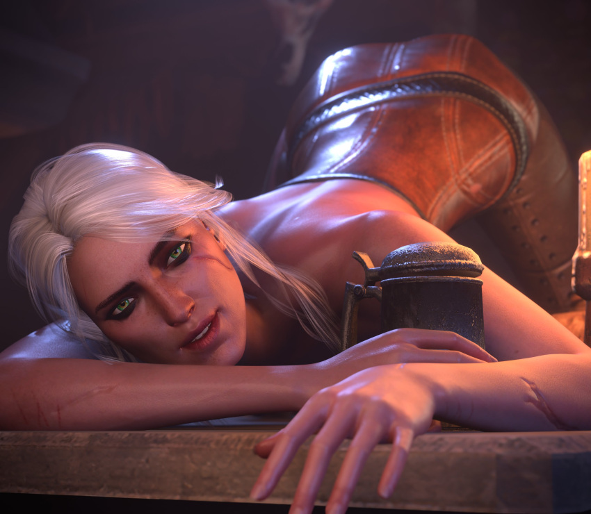 POV: Your slut Ciri has been gone for over a week and is now back, staring at you thinking about your huge cock. 

What's your reaction?