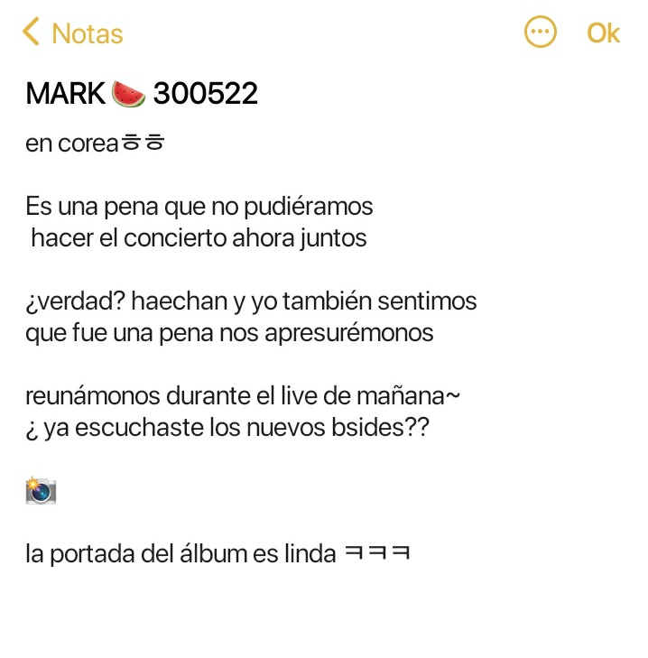 [  300522   ]                MARK

                            (  8 : 00 pm kst  )