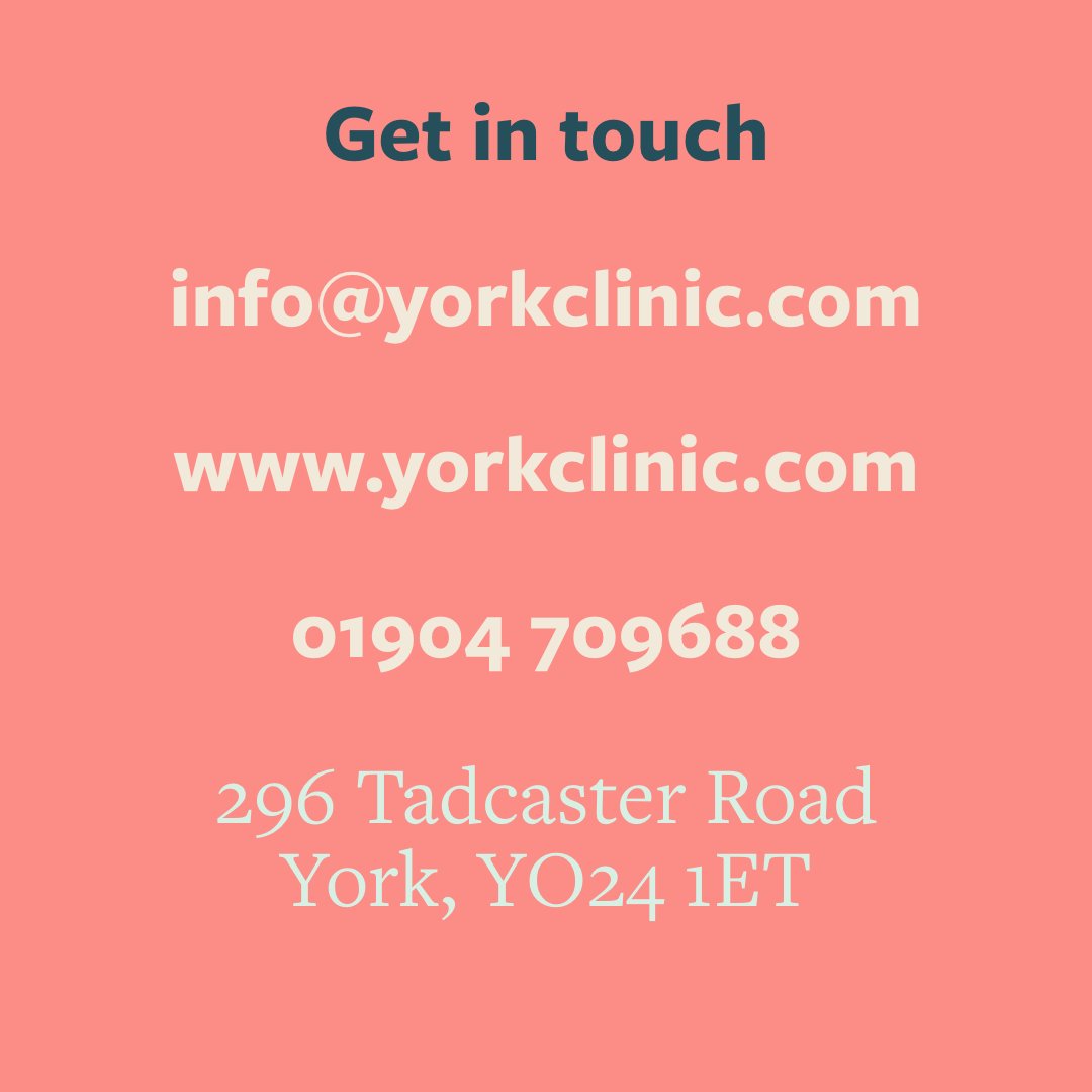 Yorkclinic's tweet photo. Check out schedule of treatments here:

https://t.co/h94x3rPB8e https://t.co/BX2sYdhJYF
