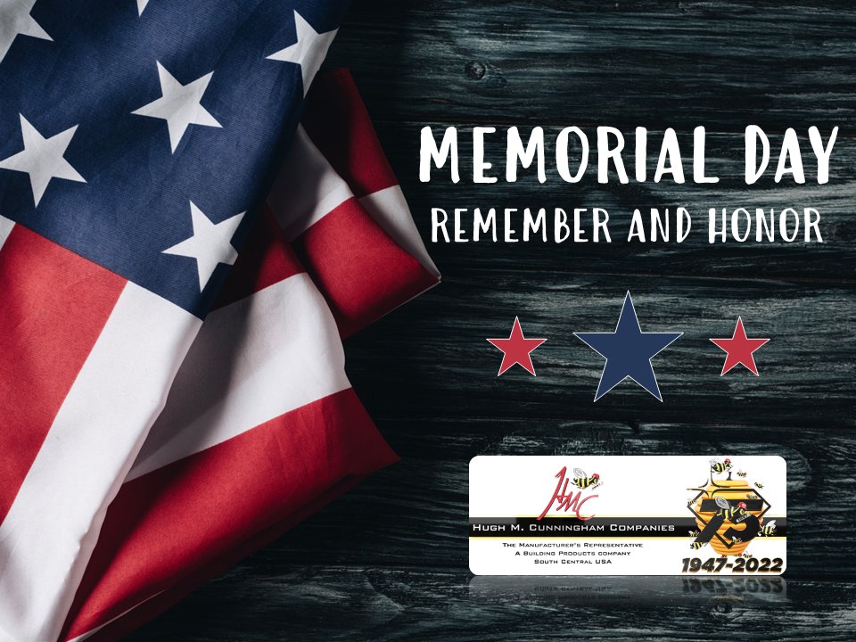 A day to remember and honor all of the brave heroes who served to hold our flag high. With gratitude, Happy Memorial Day from your friends at HMC!