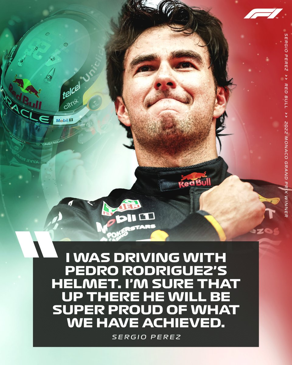 Formula 1 (@f1) on Twitter photo A maiden Monaco victory to become the first Mexican to win three #F1 races! 🇲🇽
👏 <a href="/SChecoPerez/">Sergio Pérez</a> 👏
#MonacoGP | <a href="/redbullracing/">Oracle Red Bull Racing</a> A maiden Monaco victory to become the first Mexican to win three #F1 races! 🇲🇽
👏 <a href="/SChecoPerez/">Sergio Pérez</a> 👏
#MonacoGP | <a href="/redbullracing/">Oracle Red Bull Racing</a>