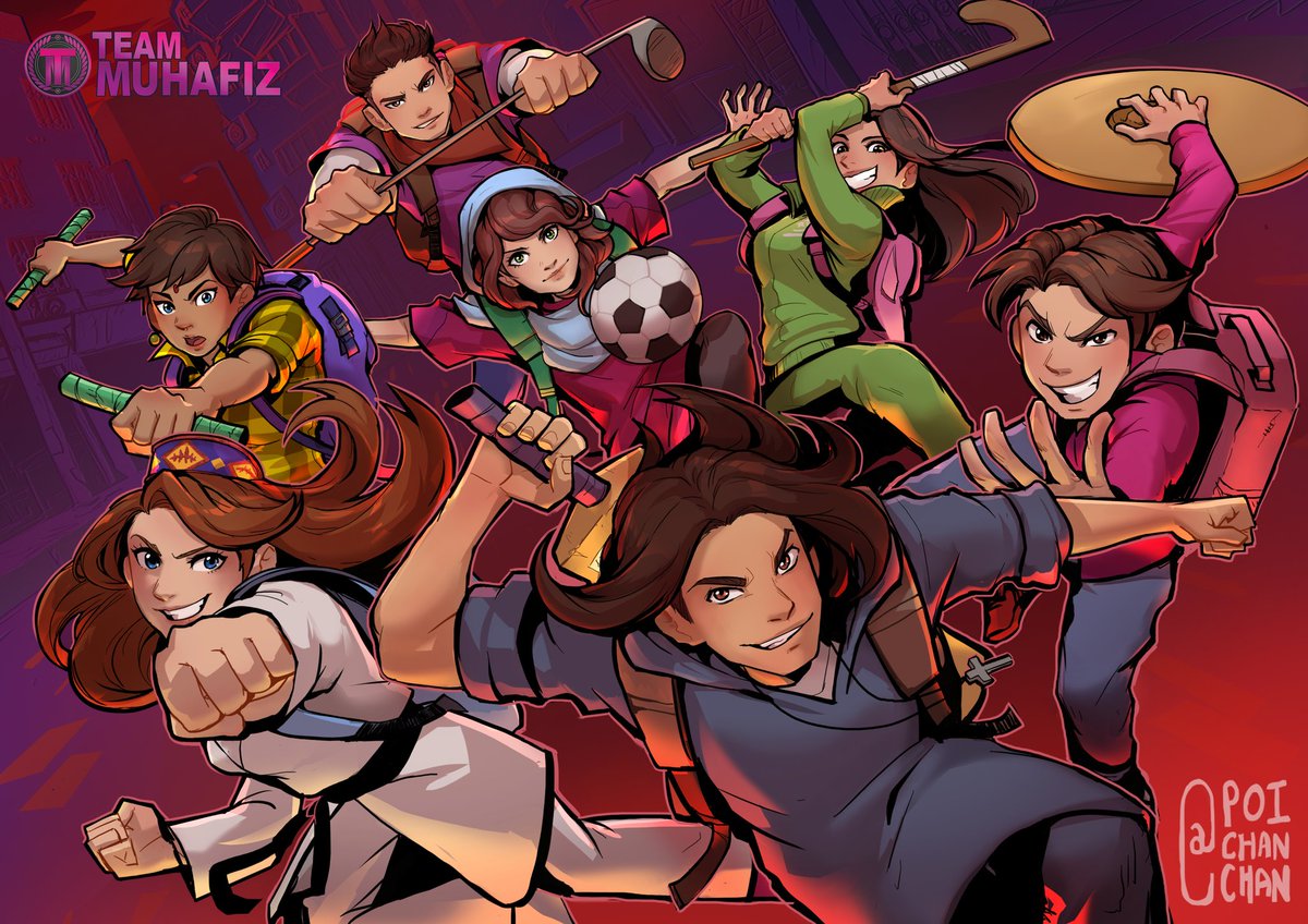 TeamMuhafiz's tweet photo. Let's go back to the beginning!
Meet Team Muhafiz, Pakistan's very own teenage heroes fighting tirelessly to end social injustice! โ๏ธ
Stay tuned to join our heroes on some epic adventures.
Illustration by the talented @poichanchan โจ๏ธ
#teammuhafiz #AzcorpEntertainment https://t.co/f72czOPbJJ
