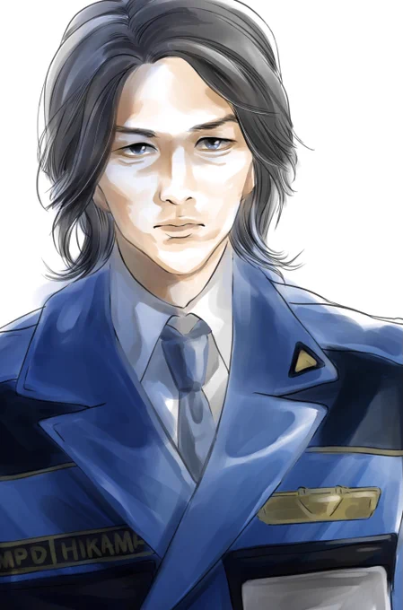 なんかあんま思ったように描けず……すみません 精進します…
仮面ライダーアギトより氷川さん。 