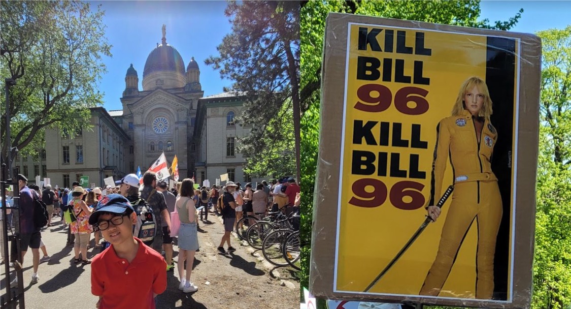 DjBlaster's tweet photo. Kill Bill 96. Worst Bill to every try to be passed. Sad times. Yuuuuuuuuuup
.
#KillBill96 #NoBill96 #Bill96 #Montreal #Quebec #cbc #ctv #global
.
I have no issue with French. It’s a beautiful language. But this bill is wrong. https://t.co/ymroe0LHfE