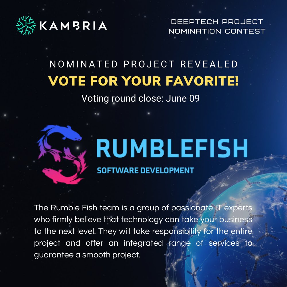 KambriaNetwork's tweet photo. Last nomination for today, shout out to the 3rd project
πΉ Rumble Fish Software Development - Blockchain Category
πWhat is Rumble Fish, and how has it assisted large and small businesses alike? Read more below π
https://t.co/kteEYz7w1F
#kambria #projectporfolio https://t.co/IXZDxVZsvR