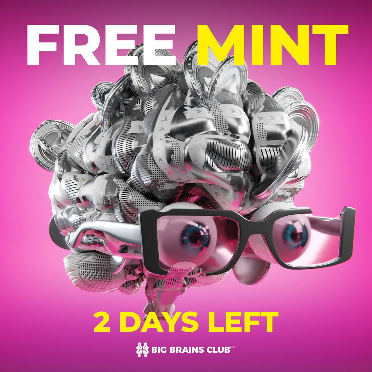 bigbrainsclub's tweet photo. Like &amp; Retweet this tweet if you are ready 🧠 #freemint #nft https://t.co/VhUCaOlotU