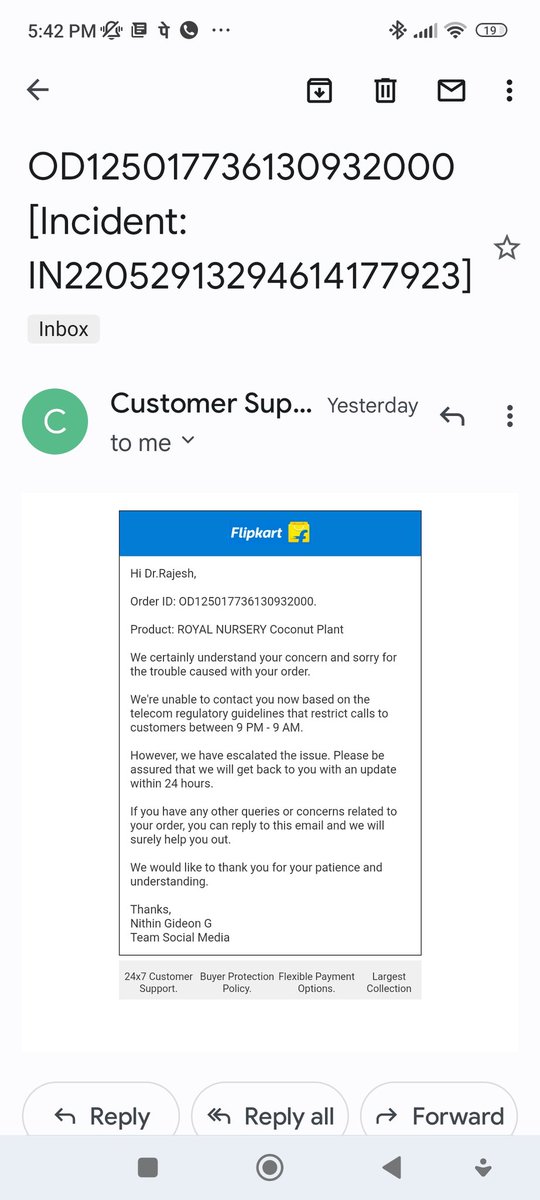 raj21415's tweet image. @Flipkart @flipkartsupport yeah have seen ur response 
U mailed at 10.38pm nd after that u didn't get slot between 9am to 9pm, 
&amp;amp; I am sure in evening going to receive same response. 
#worstserviceprovider
#FlipkartAtYourService #flipkaryAtYourServiceInDreams #WillNeverOrderAgain