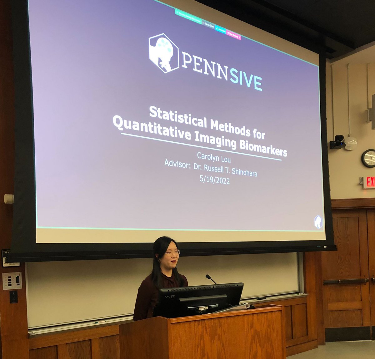 Penn_SIVE's tweet photo. 🎉🎓 Congratulations to @carolynlou_ , who recently defended her PhD thesis, "Statistical Methods for Quantitative Imaging Biomarkers"!!! 🧠🍾 @takishinohara https://t.co/jHNR4SKkWQ