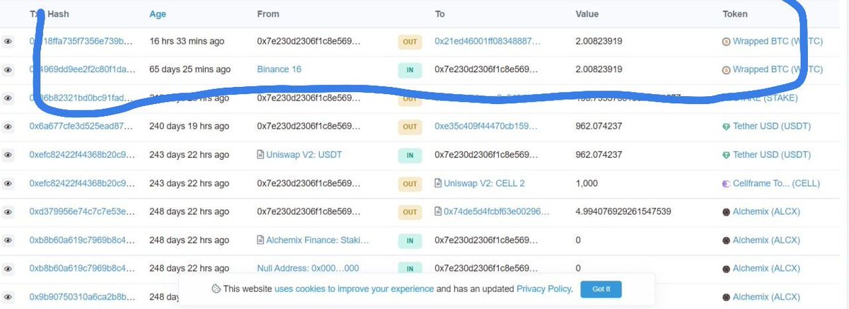 KingsCharts's tweet photo. @binance @cz_binance 
L

My address  0x7e230d2306f1c8E569412AaDeb77c194560D06cD

Hackers: address 0x21Ed46001FF08348887ACB586F28BD2f2F65acda

Following tokens i lost 

1. 2 WBTC (2 BTC)
2. USDC 900$ 
3. ETH  0.08 BTC
4 AVAX 

1 Screenshot mine binance 16 

2 hacker  binance 17 https://t.co/B4aoHopQO6