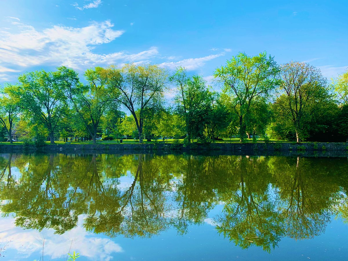 PrettyPinkKate's tweet photo. Perks of an early morning run ☀️ 🏃‍♀️ (and as always, thanks to the @cityofguelph Parks and Trails teams for keeping everything tres beautiful) https://t.co/6VKsnOqvVY