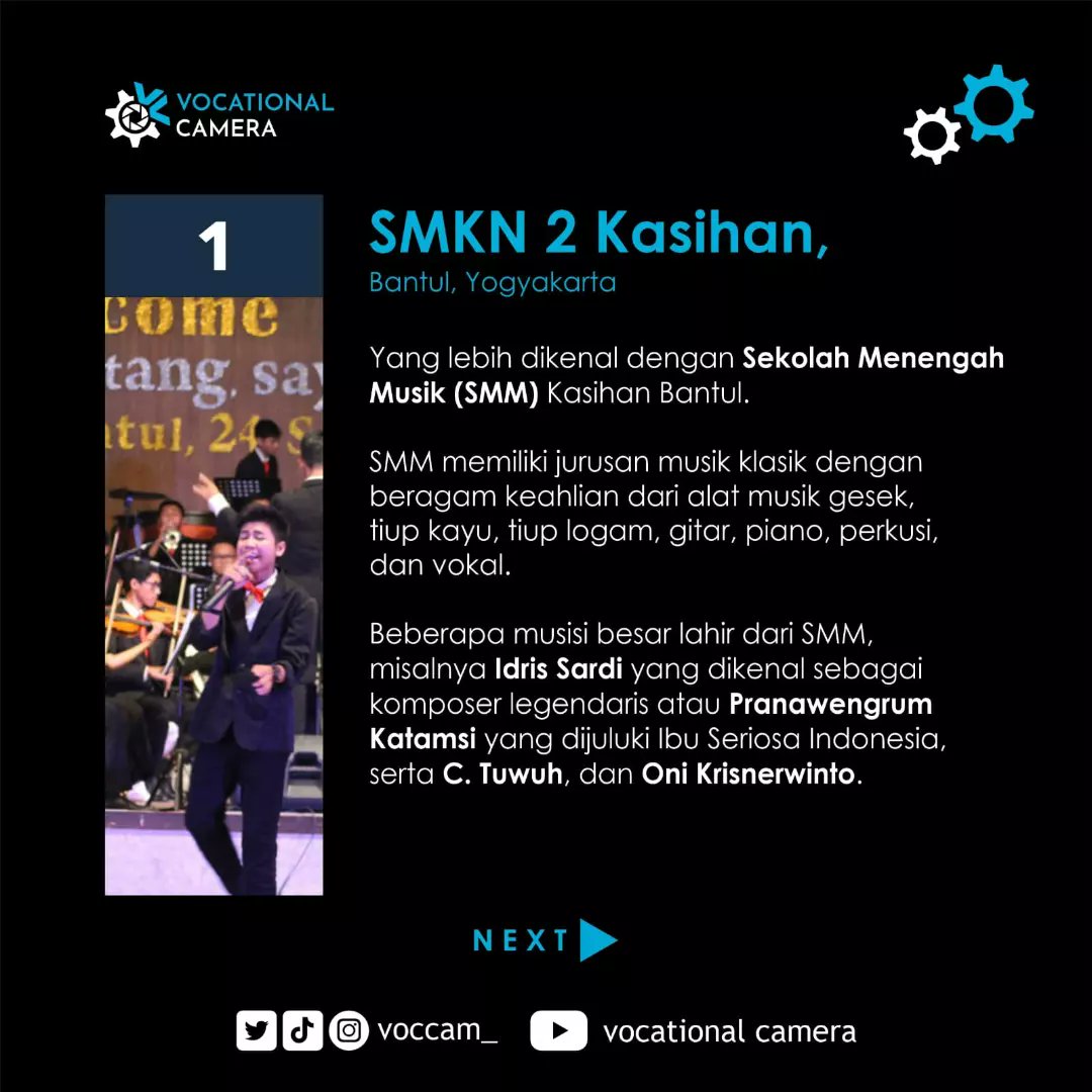 voccam_'s tweet photo. Selain bentuk karya, musik juga menjadi bagian dari industri pada era modern ini

Seiring perkembangan musik dan pendidikan, dibukalah jurusan seni musik di SMK dan kampus Vokasi

Buat kalian yang masih SMP dan berminat dengan musik, 3 SMK jurusan musik ini bisa jadi pilihannya! https://t.co/MSkASS4AVG