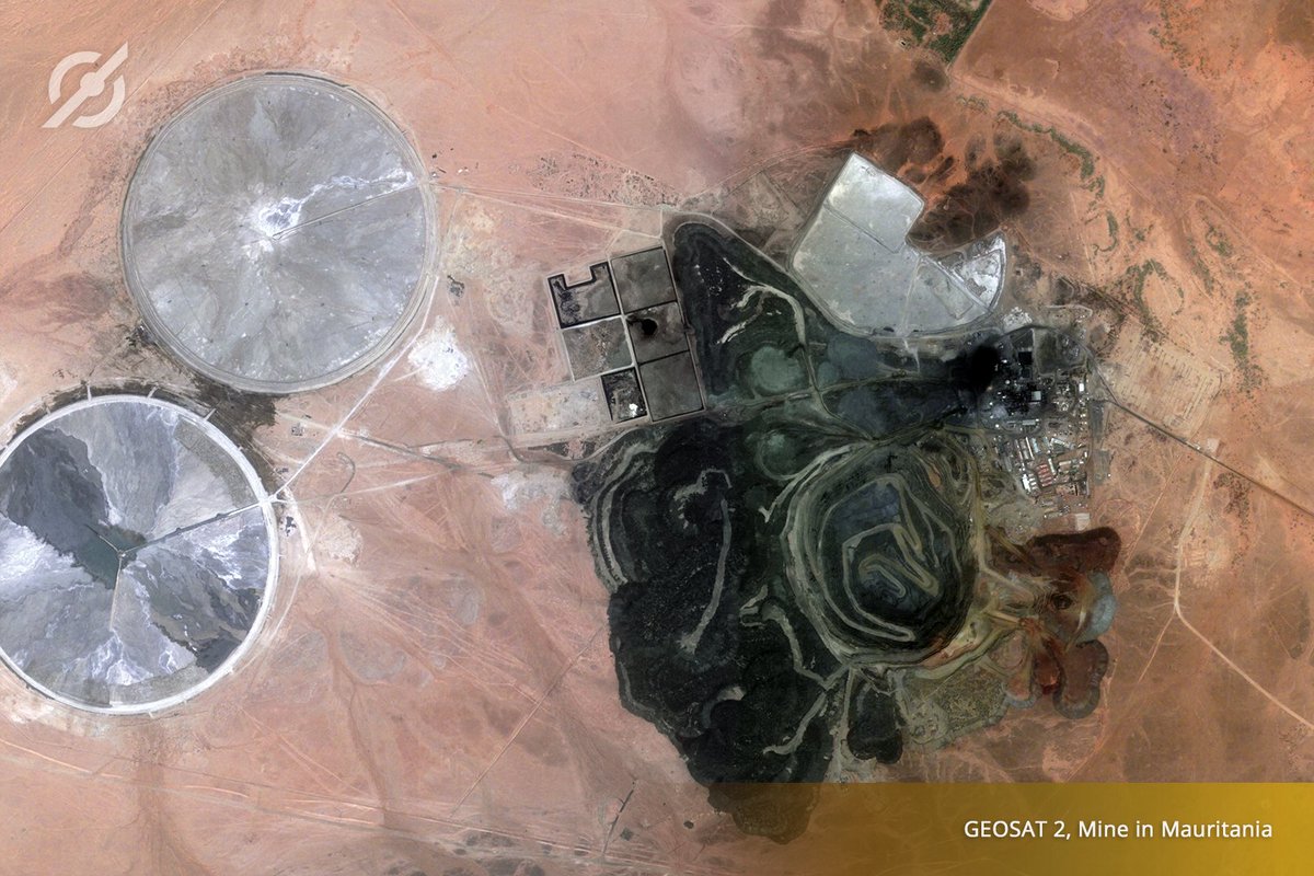 geosat_sat's tweet image. #GEOSATSeries –  #ENERGYandRESOURCES - Use accurate topographic surveys based on our imagery to help identify the best locations for exploration and production while also managing environmental impact.
#GEOSAT2 #Mauritania #Mining #SatelliteImagery