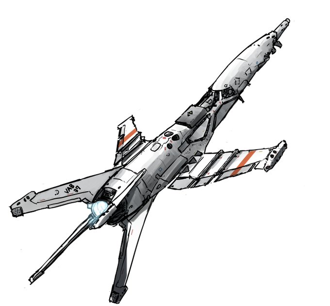 描いてみました  宇宙戦闘機です  