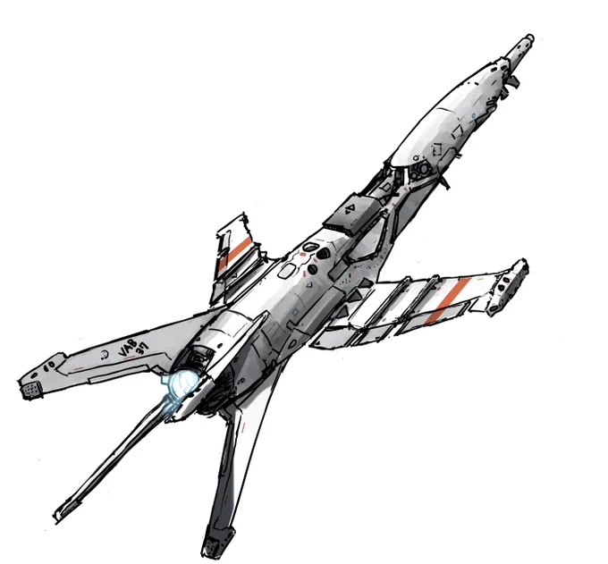 描いてみました  宇宙戦闘機です  