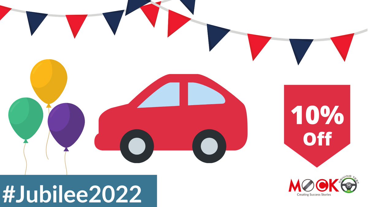 MockDrivingTest's tweet image. Don&apos;t miss out on our incredible #JubileeCelebration sale where you can avail of 10% off your Mock Test. Get in touch to avail of this offer!
mockdrivingtest.com
#JubileeCelebration #MockDriving #Offer