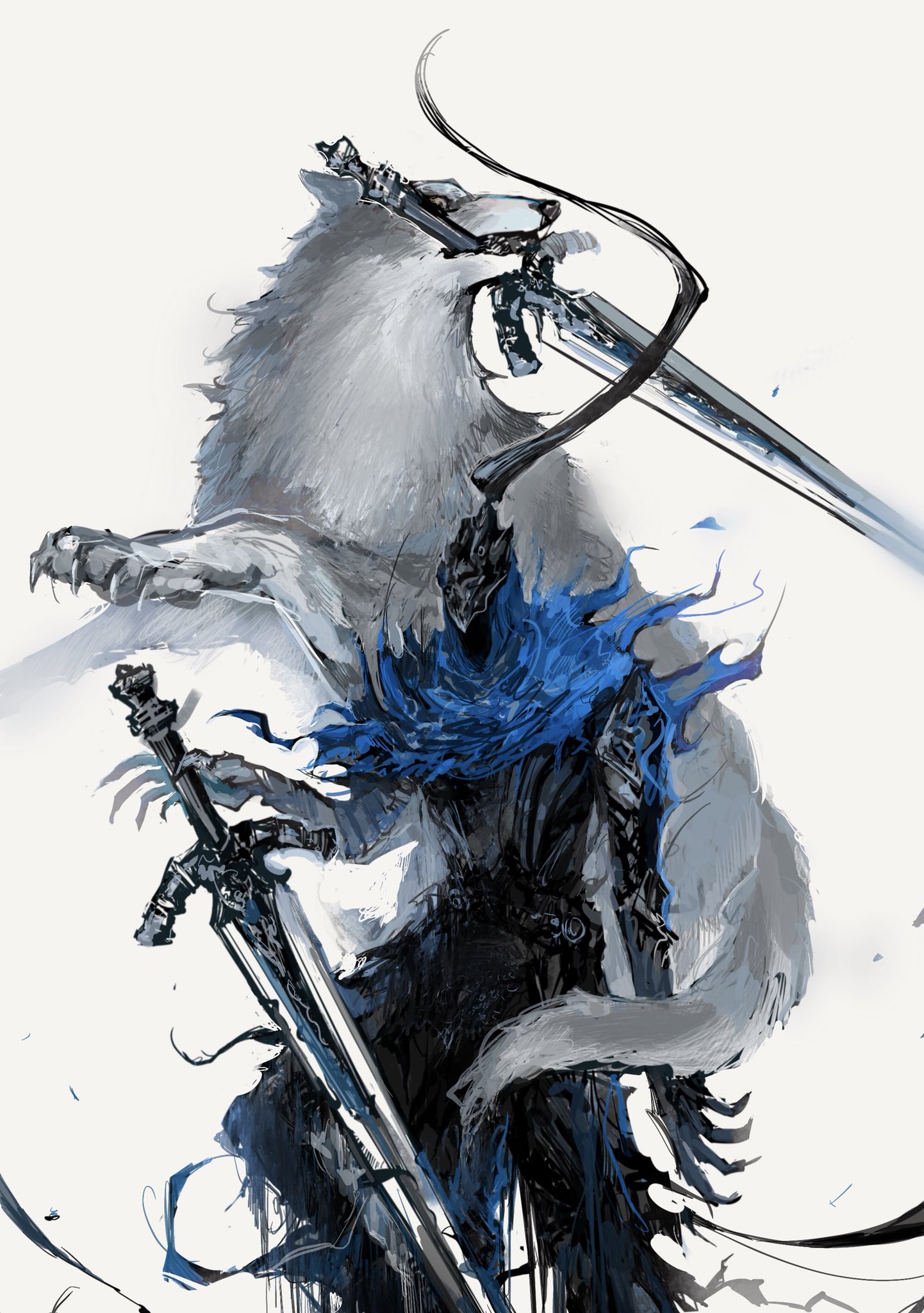 The Art Of Video Games Fan Art Dark Souls Artorias And Sif Artist Ni Ra 10 T Co Lgkotputfn Twitter