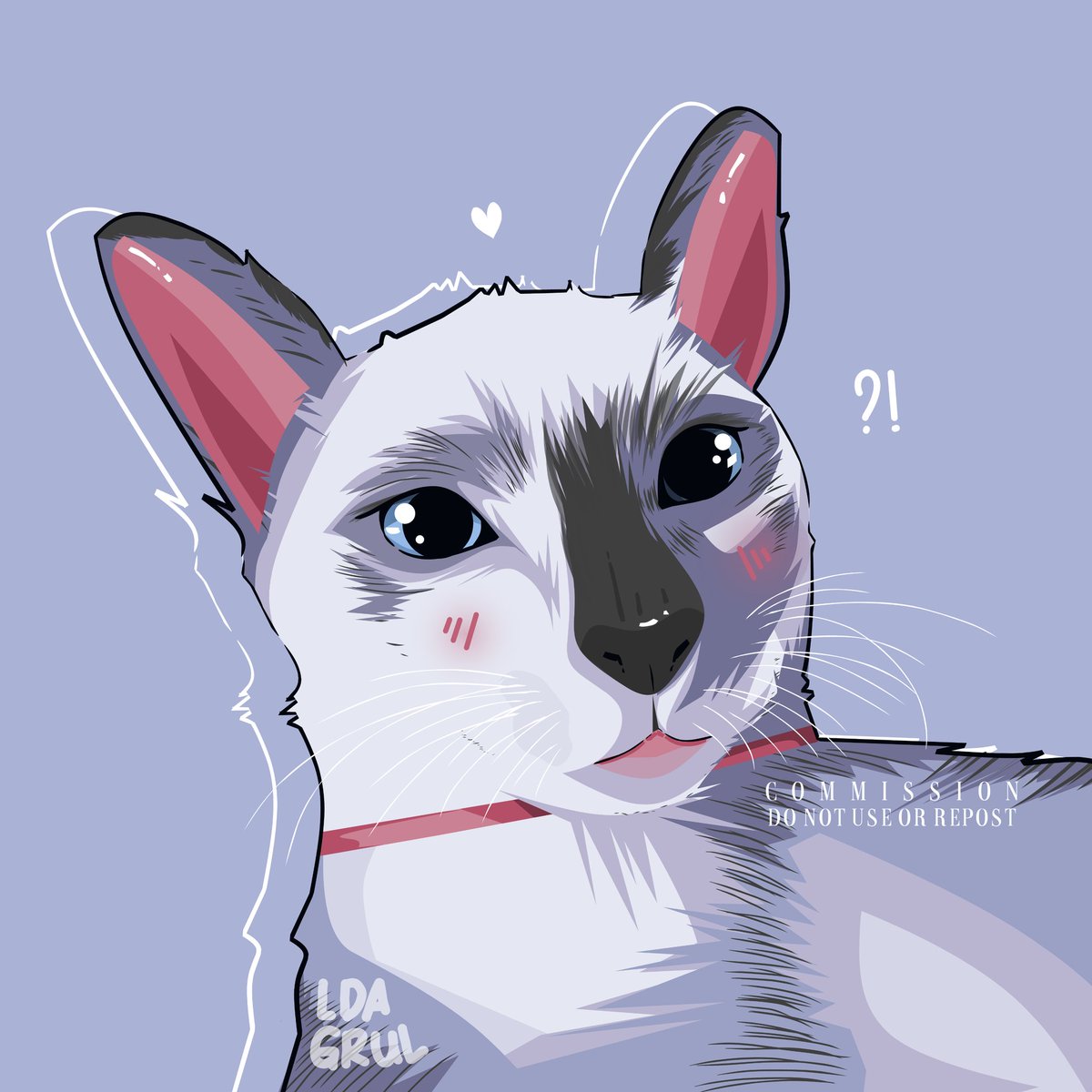 Ldagrul's tweet photo. Commission work for @ravennpaw
Kucing nya lucu banget sksksk 😻

Thanks for commissioning me <3
#artidn #commissiowork #commissionopen #zonakaryaid #opencommissions https://t.co/N56bf21f1O