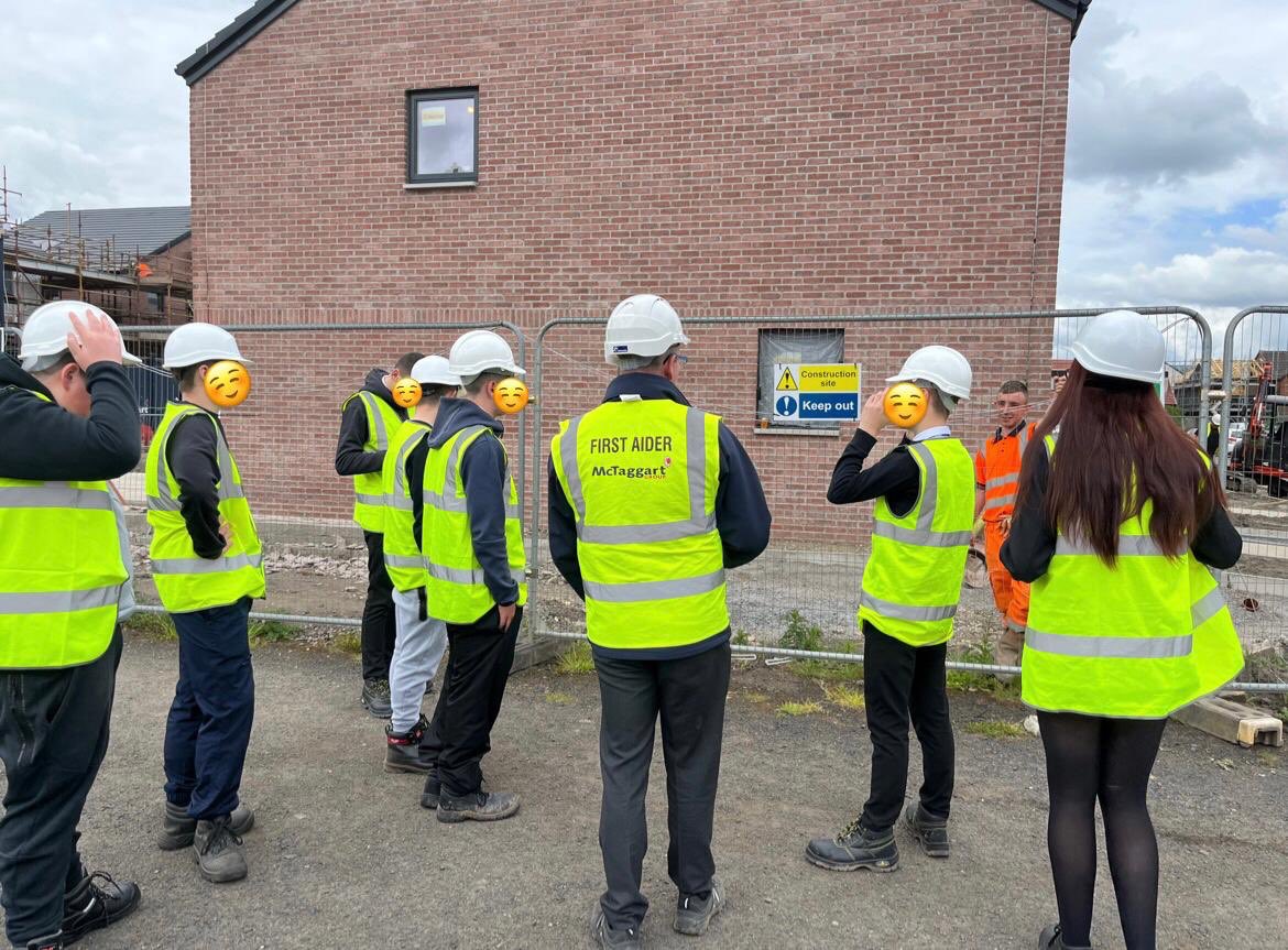 Thank you to <a href="/McT_Community/">McTaggart Group Community Programme</a> <a href="/McTaggartGroup/">McTaggart Construction</a> for another informative and interesting site visit for our pupils <a href="/stbenedictsren/">St Benedict's High School</a> Taste programme. Lots of discussion around careers in #construction <a href="/CITB_Scotland/">CITB Scotland 🏴󠁧󠁢󠁳󠁣󠁴󠁿</a> could these be the workforce of the future?😀.