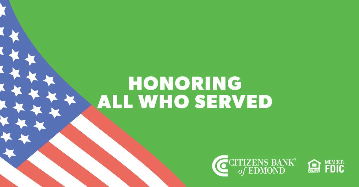 CitizensEdmond's tweet photo. We are closed today to honor the heroes who sacrificed their lives for the joy and prosperity we enjoy today. 💚 🇺🇸 https://t.co/0bc8GMvMQW