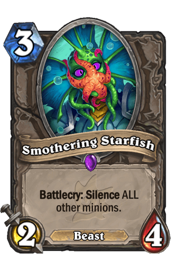 PendragonHS's tweet photo. Spreading Plague got you down?

Did Mage or Shaman freeze your board?

Did Sunfury Protector give those 8/8 giants taunt?

Try Smothering Starfish™, and find YOUR lethal today!

#WildHS #Hearthstone #TechW

[This message is sponsored by the Aggro Rogues of America, Inc.] https://t.co/LWpcQsS5Vr