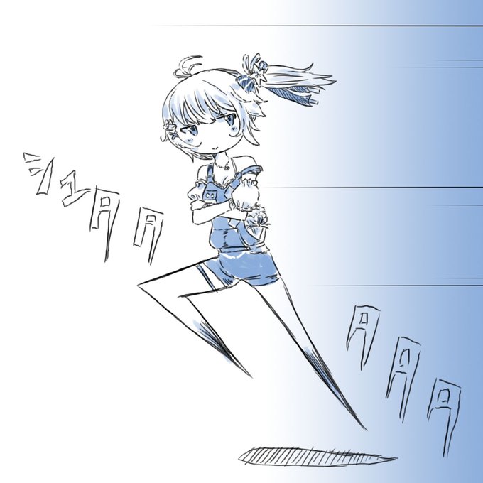 #SiroArt 
俊足少女。 