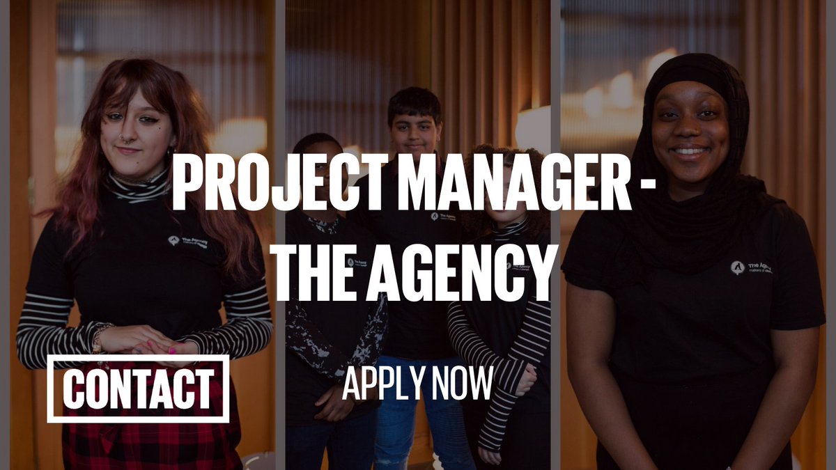 📢 We're looking for a Project Manager to lead on the development &amp; delivery of The Agency in North Manchester. The Agency is a creative entrepreneurship programme enabling young people to create social change projects in their communities.

Find out more: bit.ly/3N3kBQh