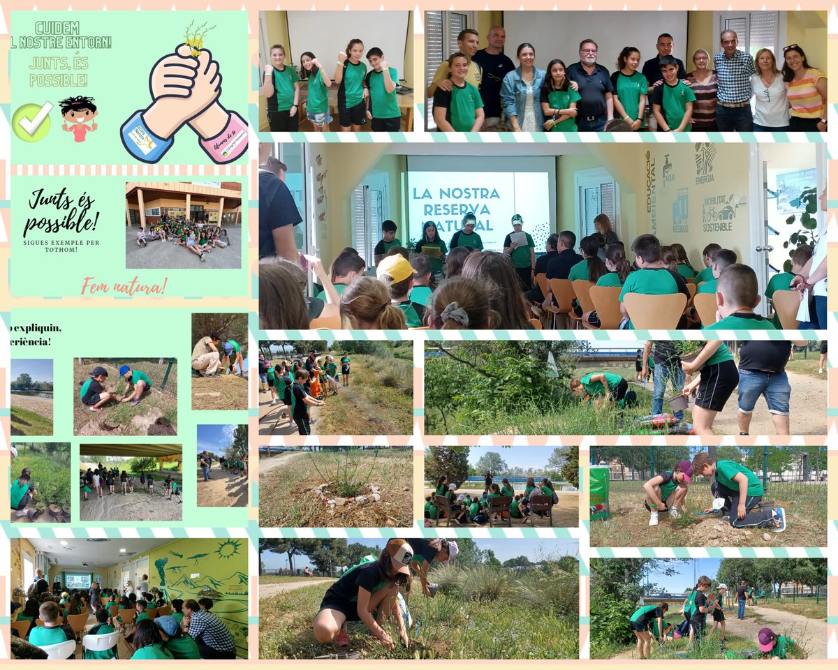 Continuen les activitats de la <a href="/SetmanaNatura/">Setmana de la Natura</a> a #Parets.
Avui l'alumnat de 5è de l'escola #NSMontserratparets ha presentat a l'equip de govern les conclusions del seu #ApS "La nostra reserva natural" on han treballat els ecosistemes aquàtics continentals.