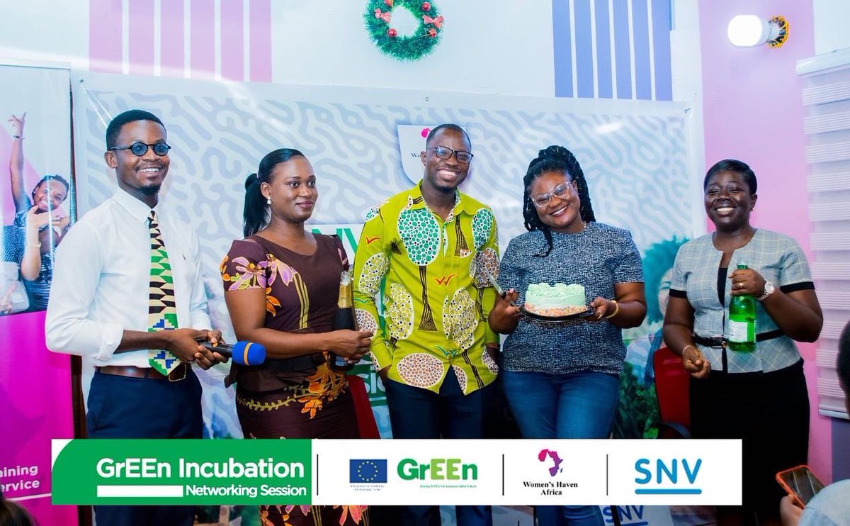 haven_africa's tweet photo. We officially launched the GrEEn Alumni Network. 

@SNVGhana @EuropeInGhana @UNCDF 
#LetGoGrEEn
#womenshavenafrica #thehomeofwomen #GrEEn #GrEEnIncubation #Agriculture #Bootcamp #AfricaTrustFund #GrEEnProject #Acceleration #Incubation #Startups #Entrepreneurship https://t.co/hJn6Wi0u0v