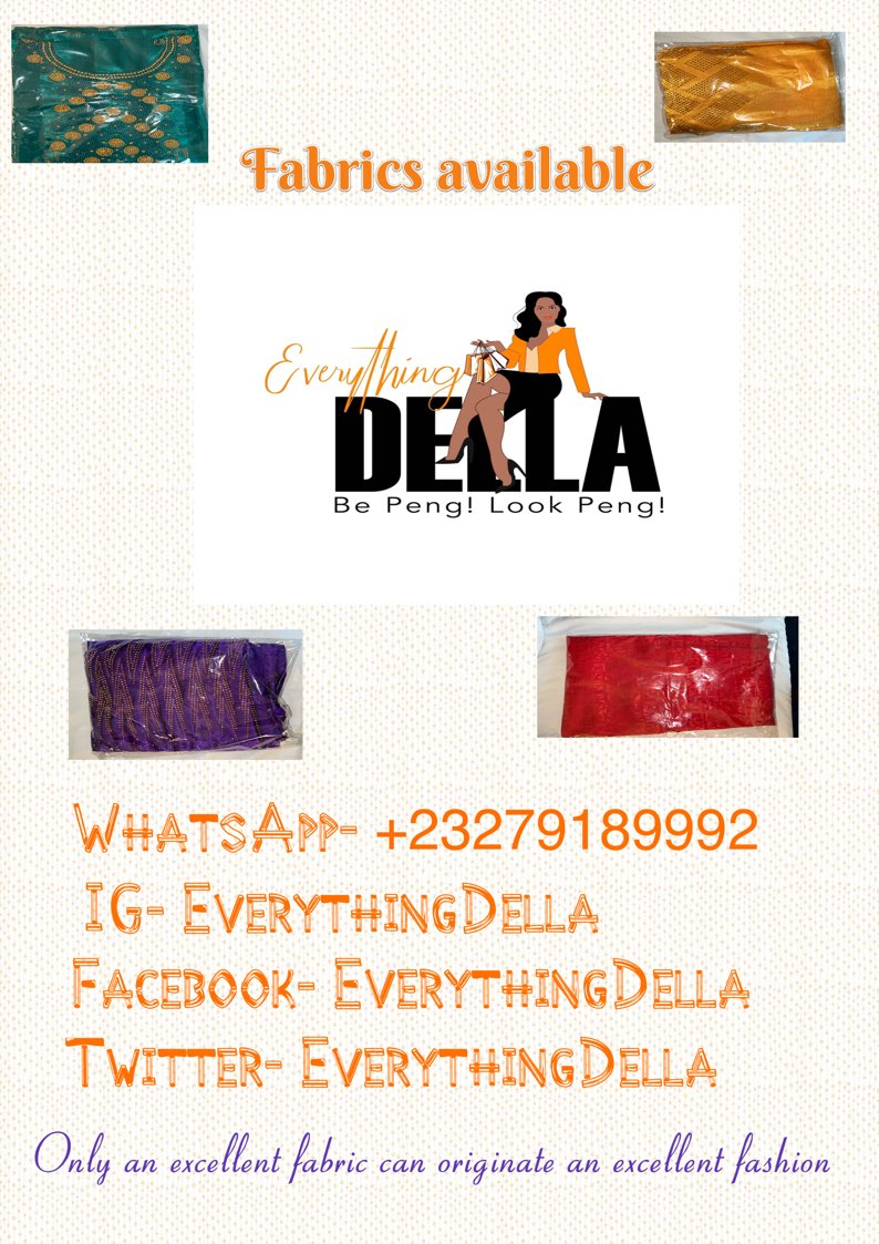 EverythingDella's tweet photo. We have all the fabrics you need😍😌👏 https://t.co/rODelRKqiA