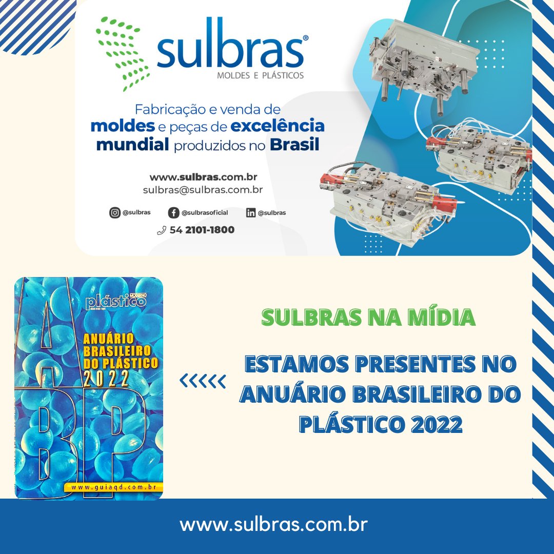 Sulbras's tweet photo. Sulbras na Mídia

Estamos presentes na Edição 2022 do Anuário Brasileiro do Plástico, publicado pela Editora QD.

Acompanhe nossas mídias sociais e fique por dentro de todas as novidades da Sulbras!

#sulbras #plastico #anuario #plasticomoderno #guiadoplastico https://t.co/p2ZvvC36n1