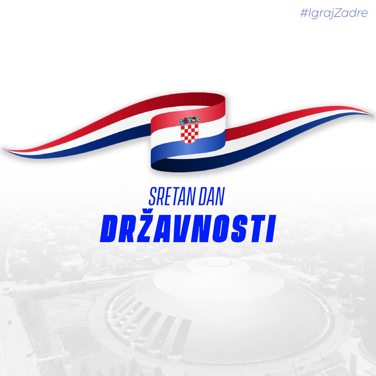 ❤️🤍💙 Sretan Dan Državnosti želi vam KK Zadar! #IgrajZadre 🔵⚪️