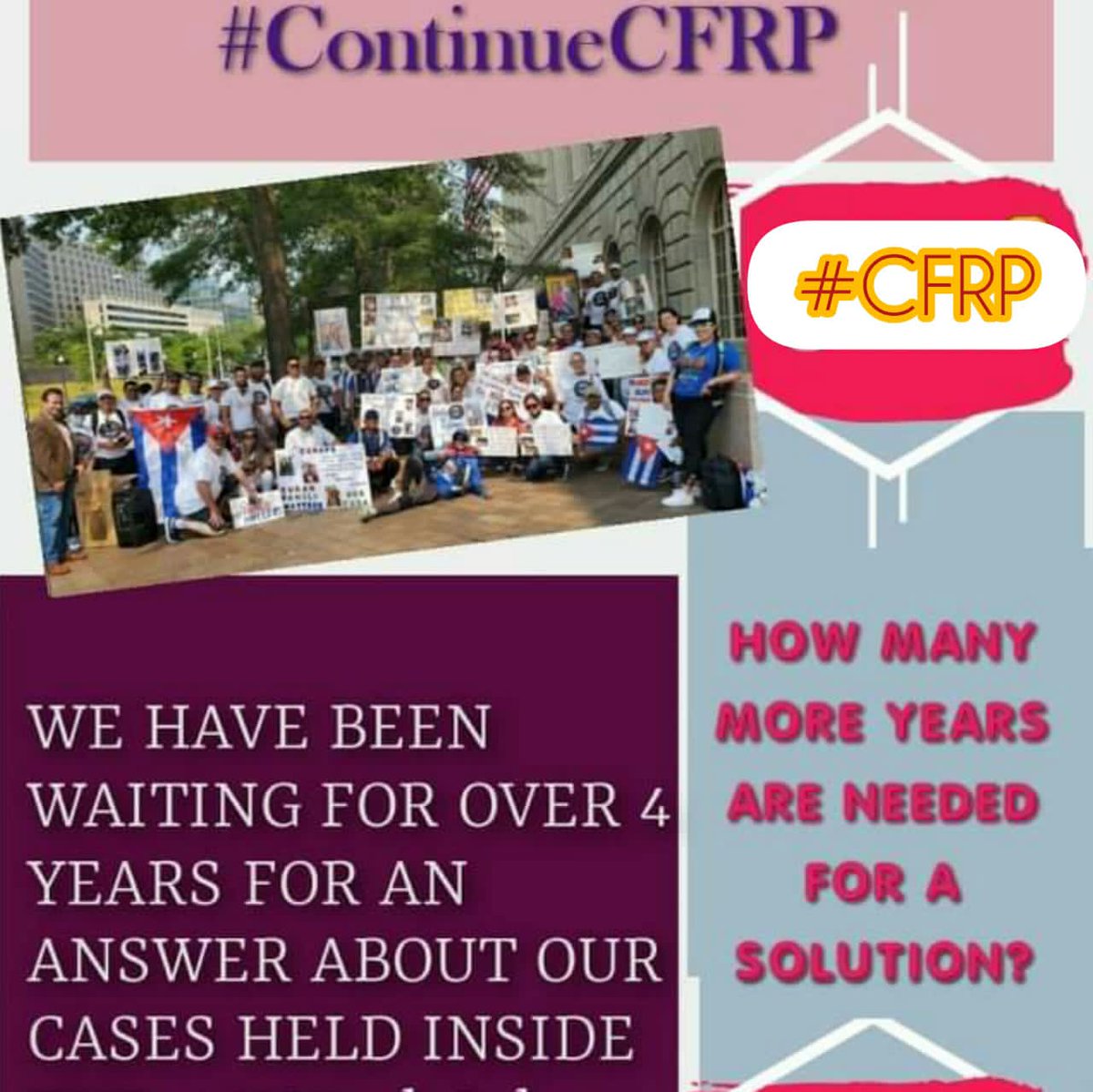 needmybigsister's tweet photo. #DATECFRP @POTUS @ Use Emb Cuba #ConsularServicesInCuba
we need speed A#DATE right now
They have the solution, no more separated families #Bolong Families Togther #CFRP  WE NEED YOUR HELP. REOPEN THE PROGRAM CFRP. NO MORE ILLEGAL MIGRATION PLEASE HELP US. https://t.co/1zQHFa5xRc