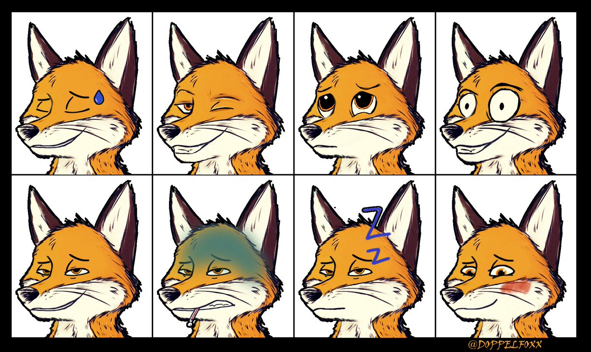jakkfoxx's tweet image. Part one of our emote sticker package 🦊🦊 Come follow us on Twitch as Doppelfoxx to watch us stream and have fun! #Stickers #furry #streamer #emotes