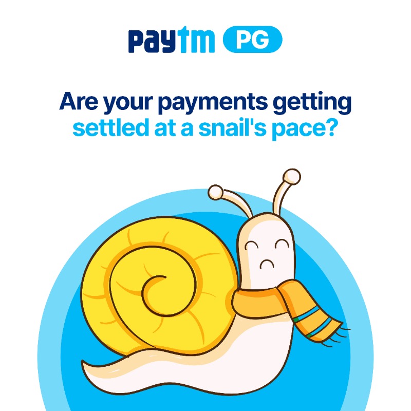 PaytmBusiness's tweet photo. Level up your customer payments with Paytm Settlements! 🙌🏻
Get customer payments settled the next day & ensure you never run out of cash. 😃
#PaytmPG #PaytmSettlements
