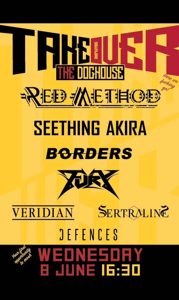 The Boardie Takover is BACK at #DL2022! Get down to The Doghouse Stage on Wednesday night to see some killer emerging artists 🔥 This year's line up features @redmethodband1, @SEETHINGAKIRA, @BordersBandUK, @furyofficial, @VeridianUK, @wearesertraline and @DefencesUK 🤘
